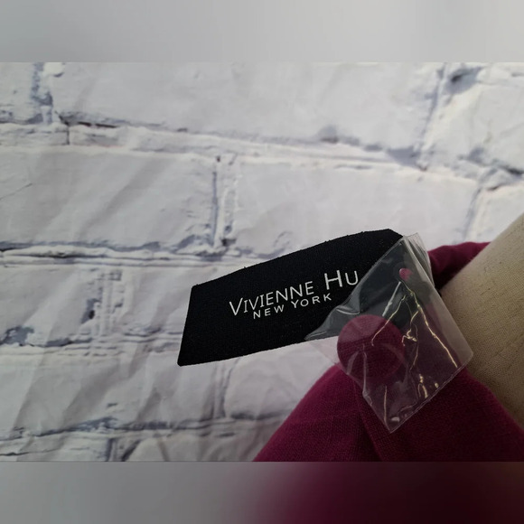 NWT Vivienne Hu New York Women's Jacket Cropped Lace Sleeves Linen Blazer 8 US - Picture 6 of 11